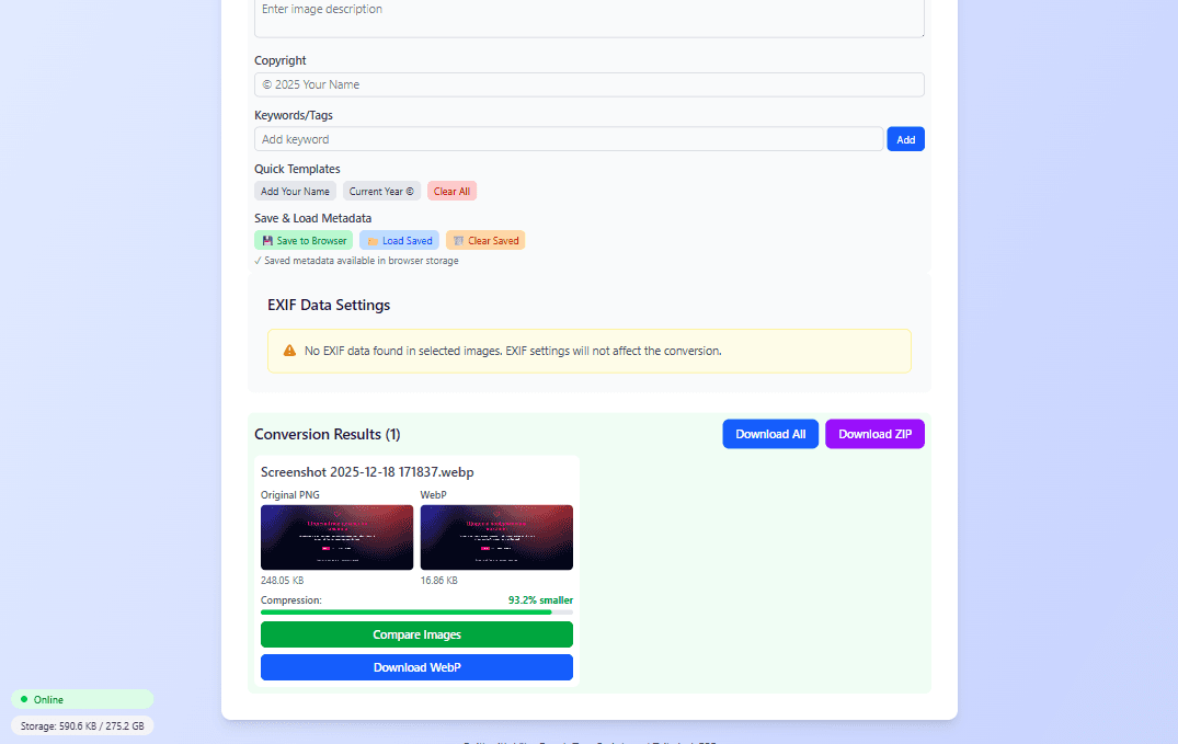 WebP Converter screenshot 2